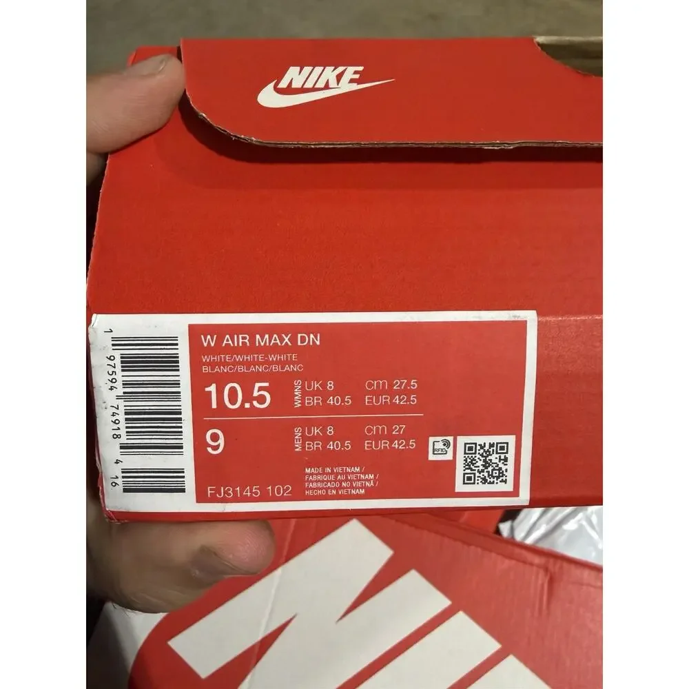 Nike Air Max DN White Metallic Silver FJ3145-102 Men’s Size 9 (WOMEN 10.5) - Picture 5 of 5